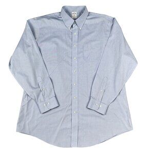 Brooks Brothers 1818 Regent Mens Light Blue Dress Shirt Sz 18 - 6 / 7